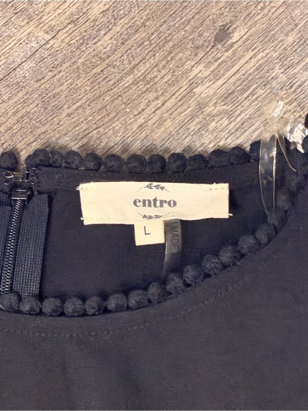 entro Black Short Sleeve Ruffle Hem Mini Dress - Picture 6 of 8